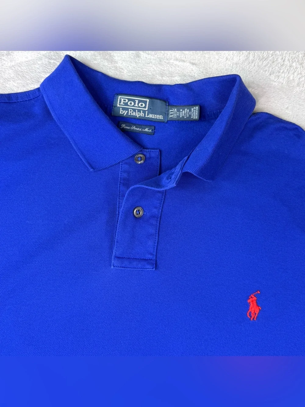 Polo Ralph Lauren Polo Shirt Men's Blue Cotton Polo Size XXL Like New